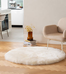 Circle Custom Long Wool Sheepskin