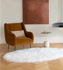 Oval Long Wool Sheepskin